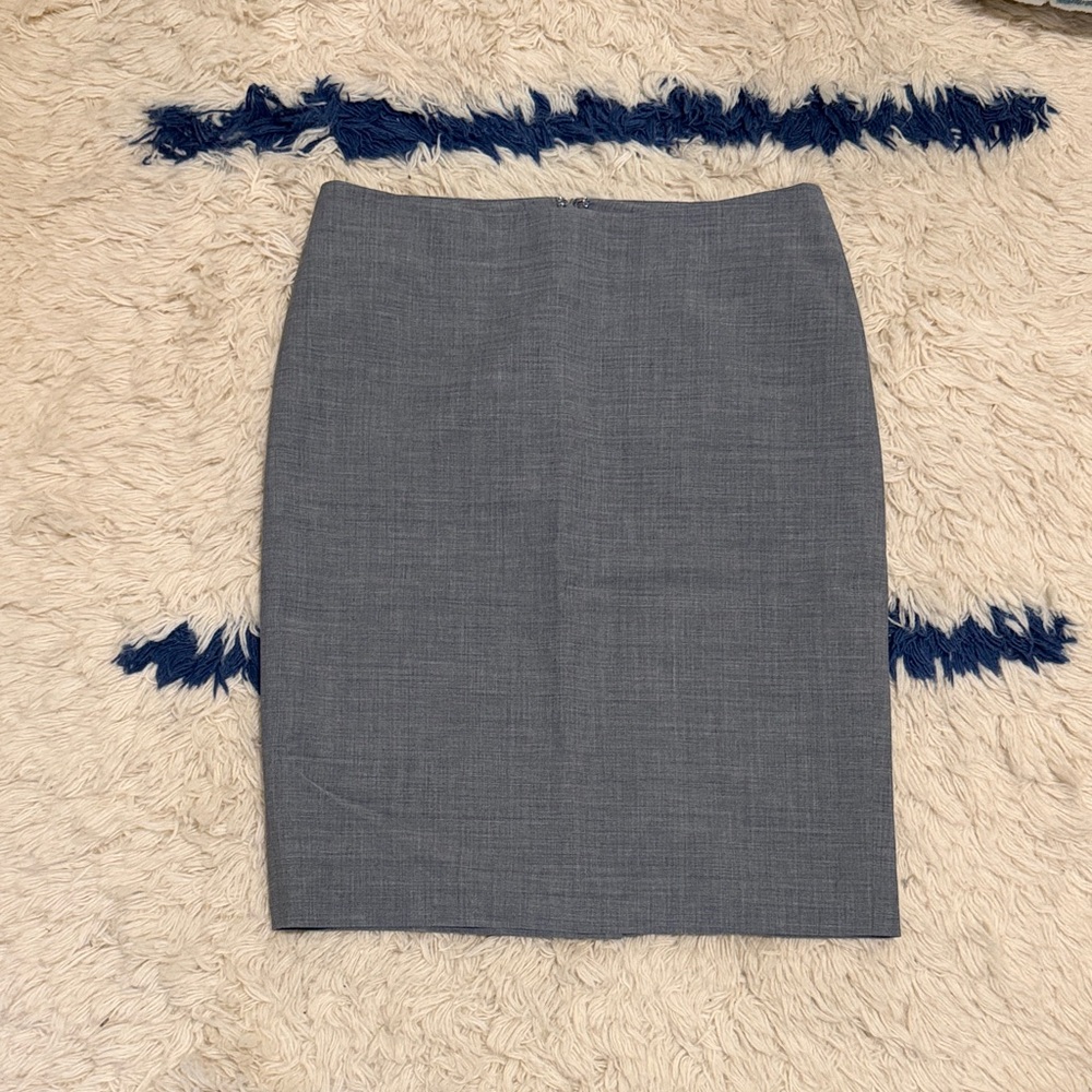 Talbots Classic Gray Pencil Skirt